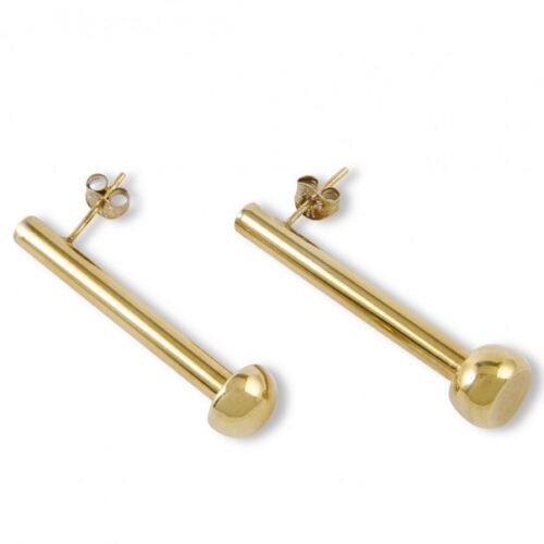 Gold Vermeil Steelpan Sticks earrings